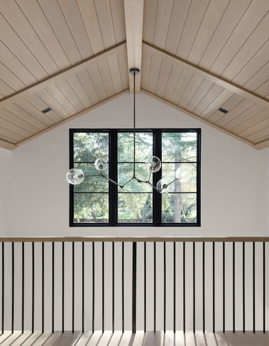 ceiling and window in Atherton modern home